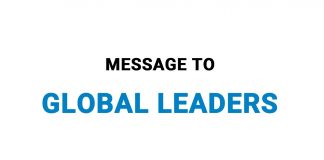 Humanity will always suffer unless it decides to ‘work together as a people’.