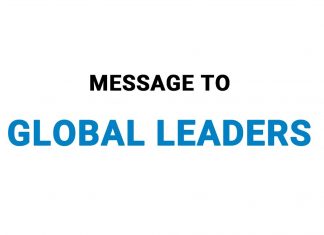 Humanity will always suffer unless it decides to ‘work together as a people’.